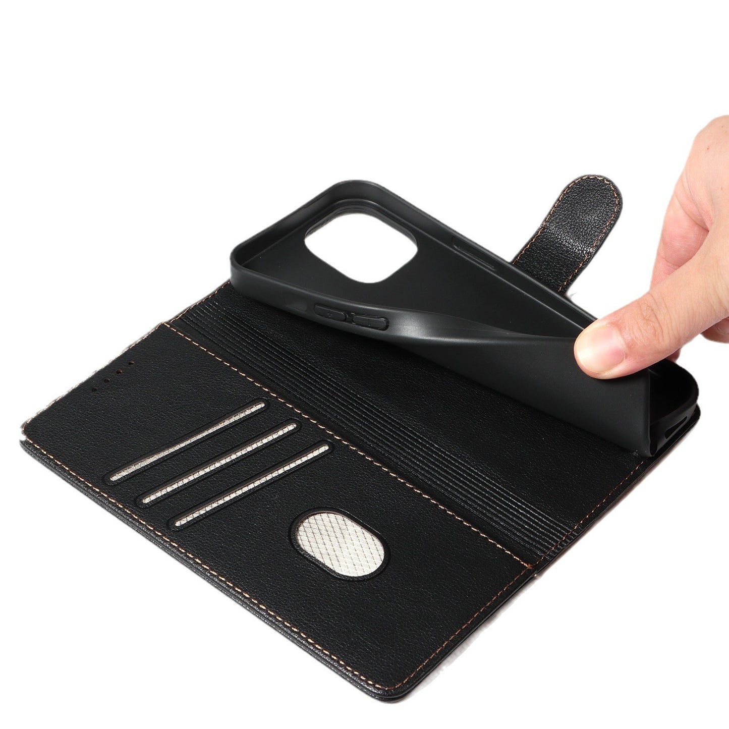 Anti-theft Swiping Mobile Phone Protective Leather Cover