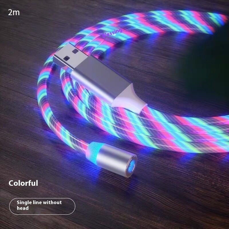 Magnetic Charging Cable- Lighting Micro USB Cable LED Magnet Charger Type-C Cable