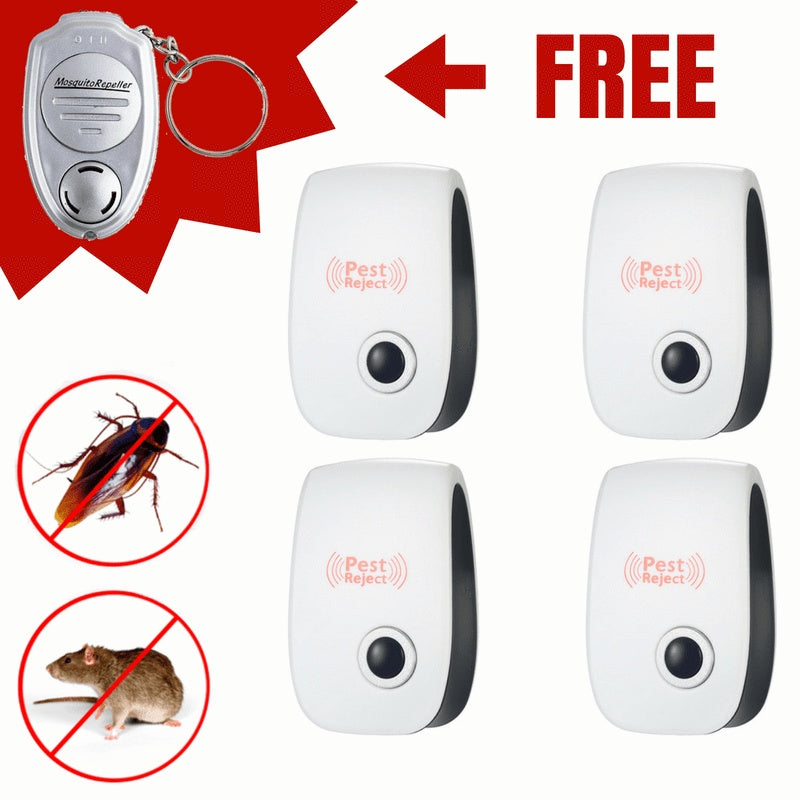 Electronic Ultrasonic Healthy Rechargeable Anti Mosquito Insect Pest Reject Mouse Repellent Home Plug