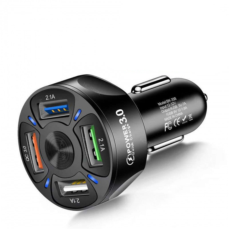4 and 1 Fast Car Charger for Mobile Phones.