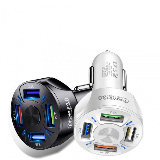 4 and 1 Fast Car Charger for Mobile Phones.