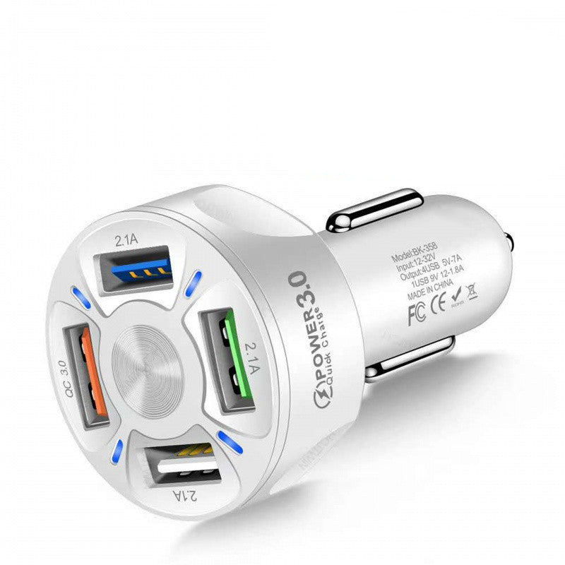 4 and 1 Fast Car Charger for Mobile Phones.