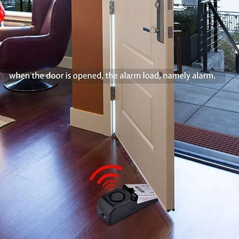 Electronic Burglar Alarm Intelligent Home Security Wedge Door Stop Alarm System Detection