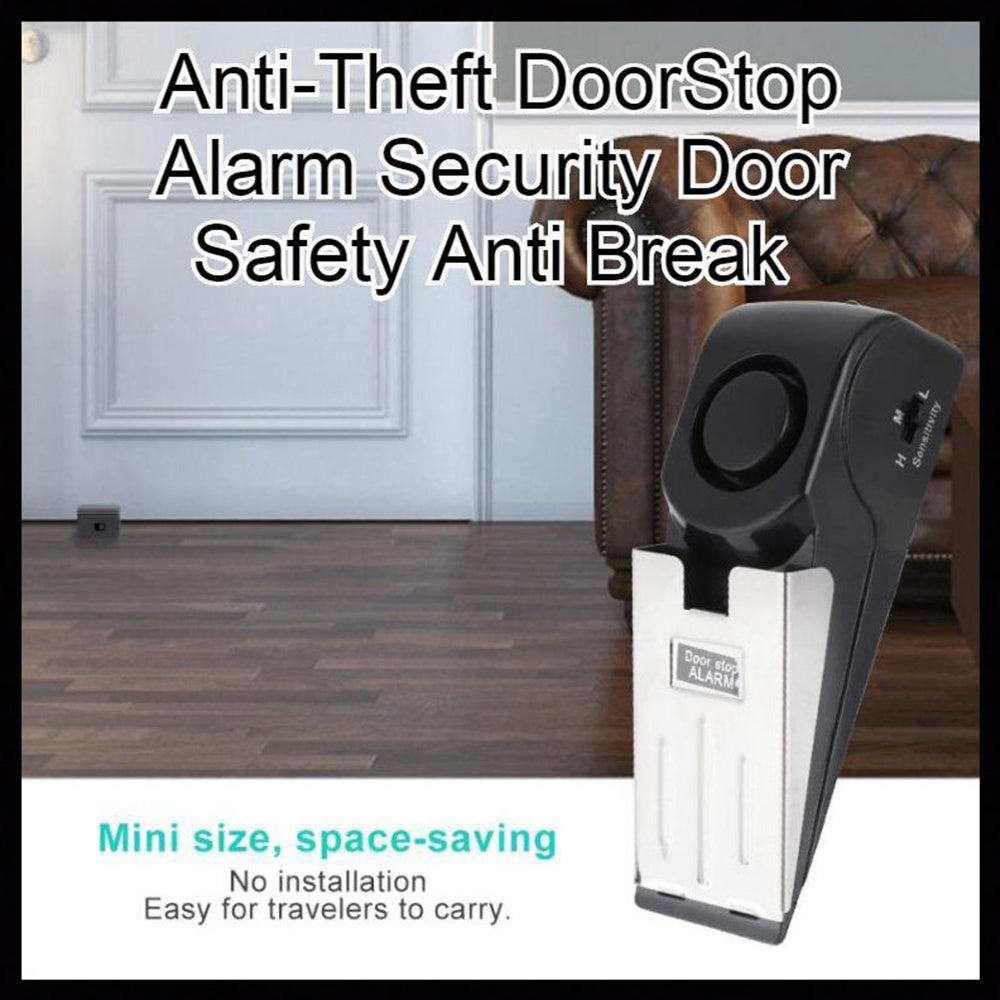 Electronic Burglar Alarm Intelligent Home Security Wedge Door Stop Alarm System Detection