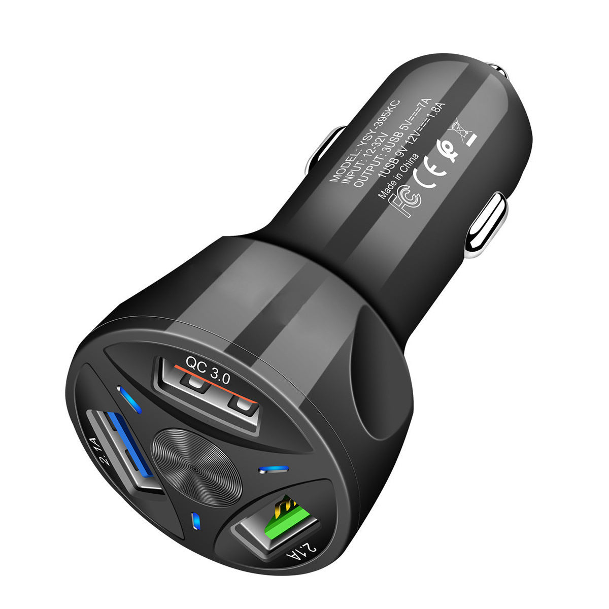 4 and 1 Fast Car Charger for Mobile Phones.