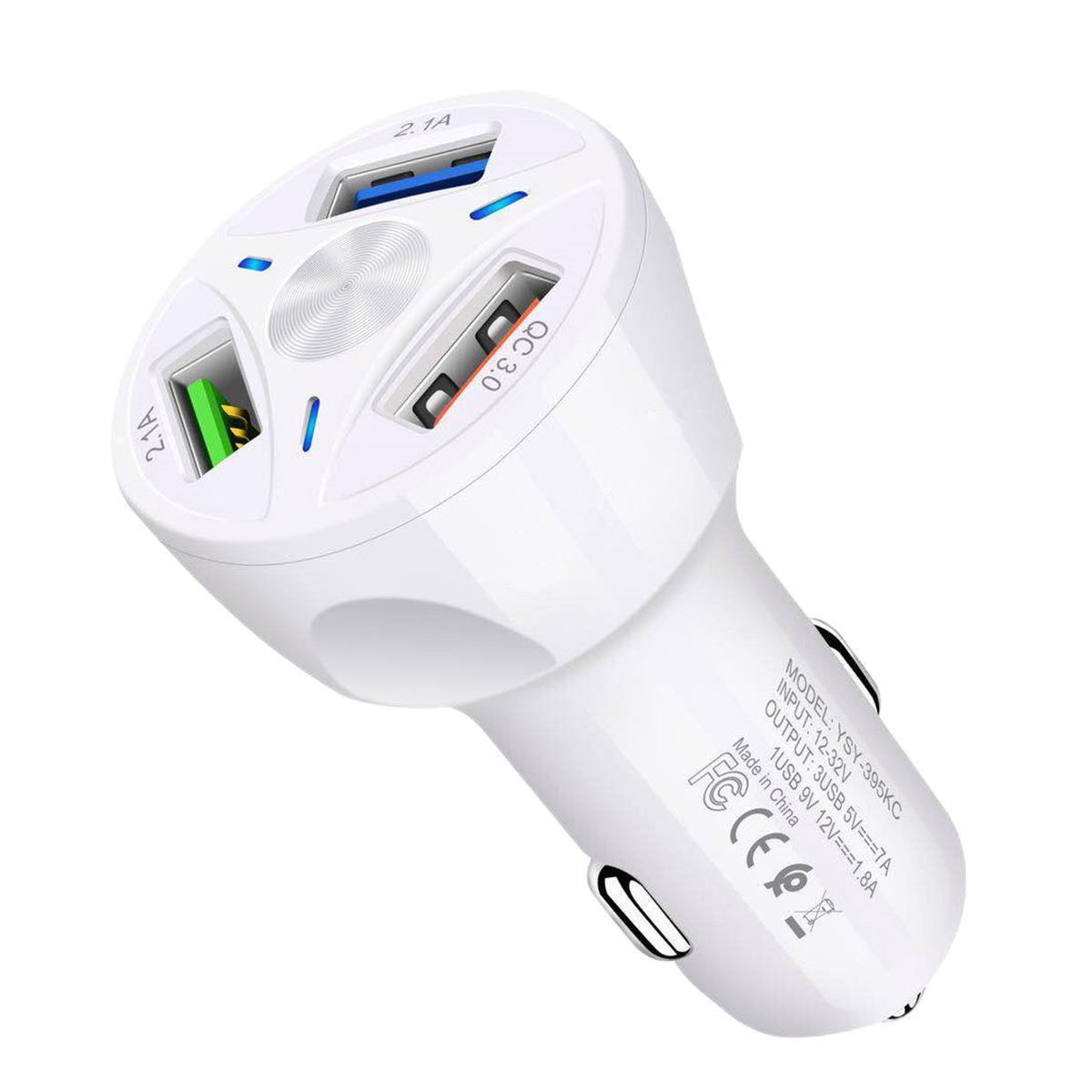 4 and 1 Fast Car Charger for Mobile Phones.