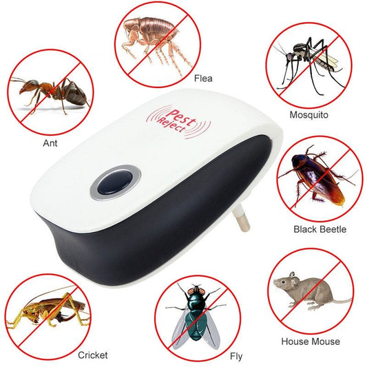 Electronic Ultrasonic Healthy Rechargeable Anti Mosquito Insect Pest Reject Mouse Repellent Home Plug