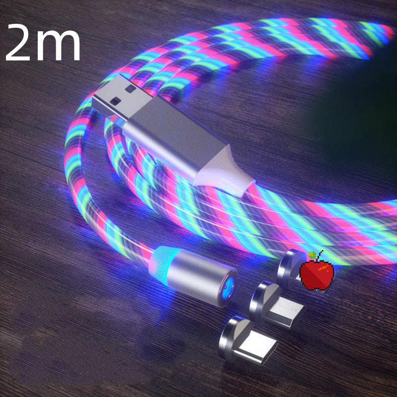Magnetic Charging Cable- Lighting Micro USB Cable LED Magnet Charger Type-C Cable