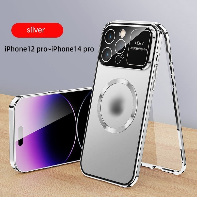 Phone Case Double Sided Magnetic Glass Protective