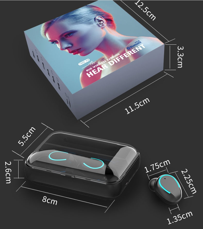 Bluetooth Headset Power Bank Phone Support