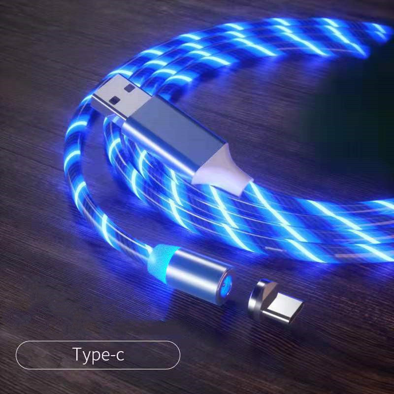 Magnetic Charging Cable- Lighting Micro USB Cable LED Magnet Charger Type-C Cable