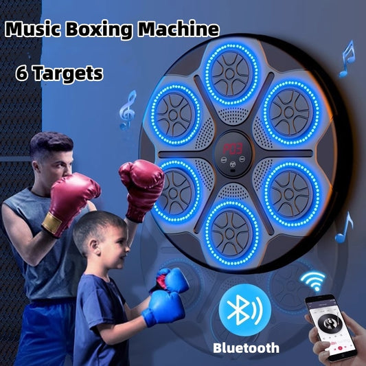 Music Boxing Machine With RGB Light Bluetooth-compatible Adults Mode Speed Adjustable For Indoor Kickboxing Karate Fitness