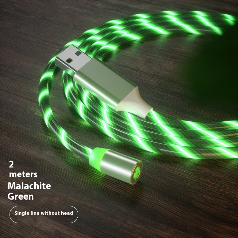 Magnetic Charging Cable- Lighting Micro USB Cable LED Magnet Charger Type-C Cable