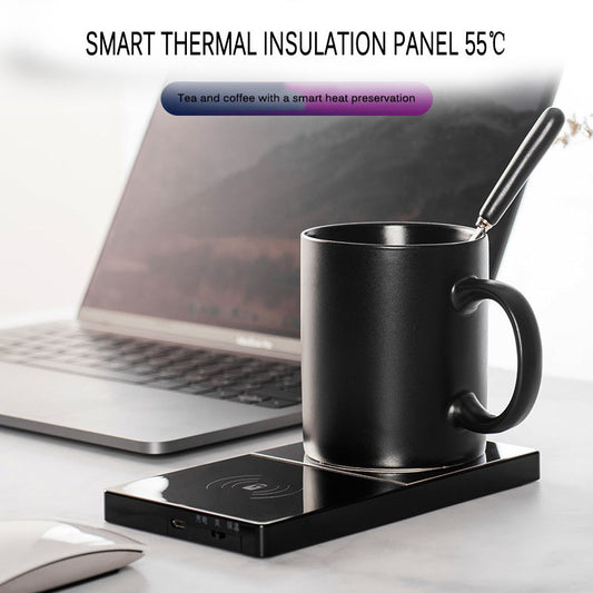 2 In 1 Heating Mug Cup Warmer Electric Wireless charger