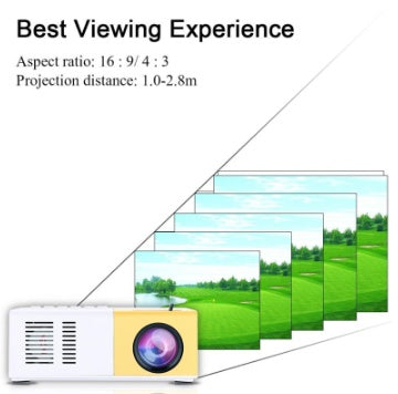 Portable Projector 3D HD Led Home Theater Cinema HDMI-compatible USB Audio Projector Yg300