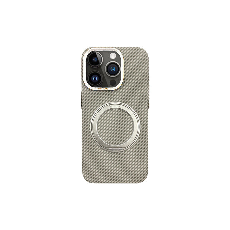 Rotating Aluminum Alloy Bracket Carbon Fiber Pattern Drop-resistant Texture Shell