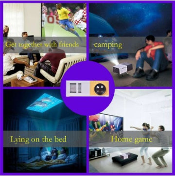 Portable Projector 3D HD Led Home Theater Cinema HDMI-compatible USB Audio Projector Yg300