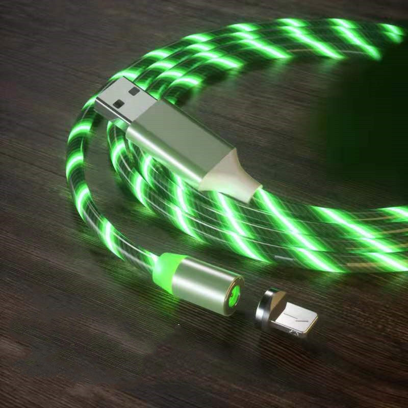 Magnetic Charging Cable- Lighting Micro USB Cable LED Magnet Charger Type-C Cable