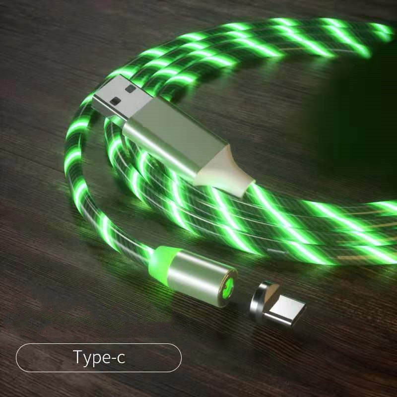 Magnetic Charging Cable- Lighting Micro USB Cable LED Magnet Charger Type-C Cable