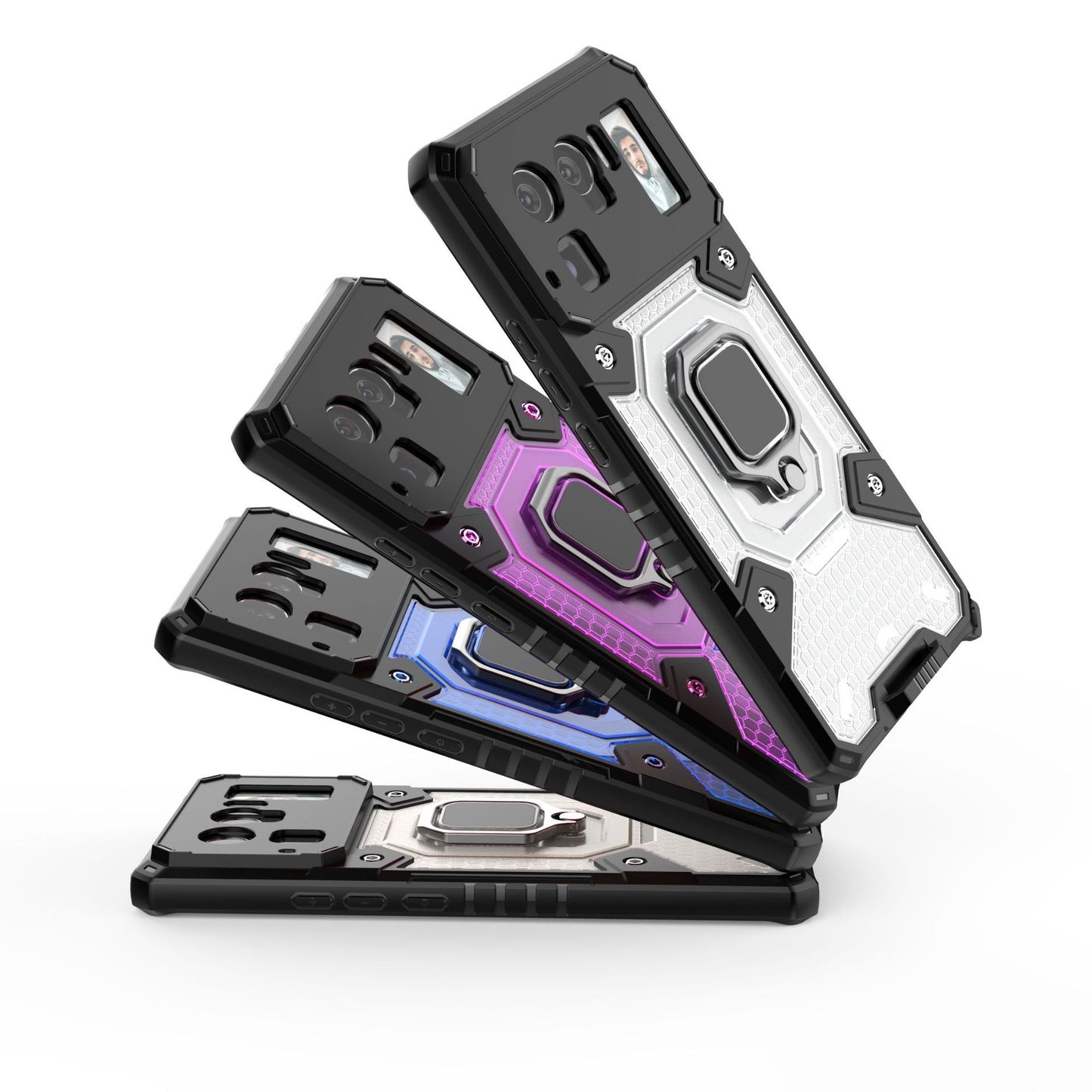 Car Ring Mobile Phone Space Capsule Protective Shell