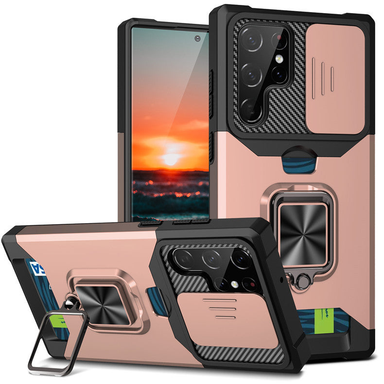 Ultra Plug-in Card Sliding Window Drop-proof Phone Case