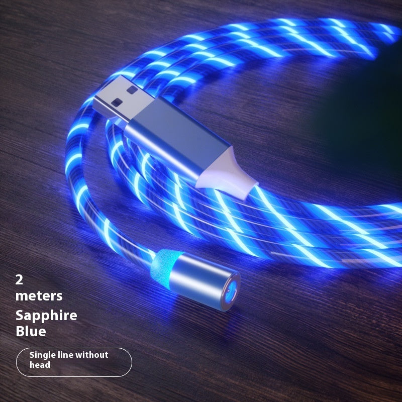 Magnetic Charging Cable- Lighting Micro USB Cable LED Magnet Charger Type-C Cable