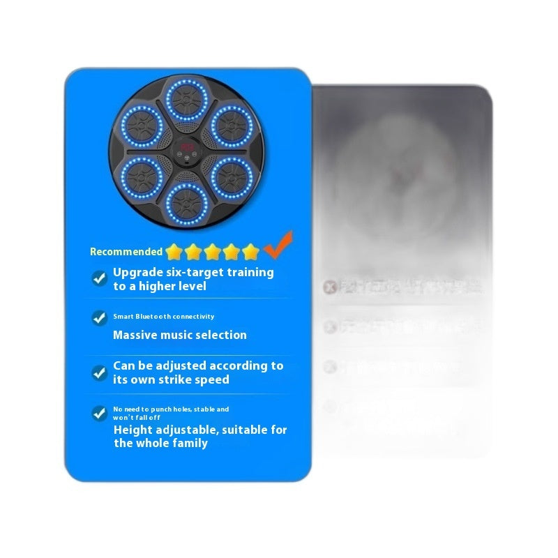 Music Boxing Machine With RGB Light Bluetooth-compatible Adults Mode Speed Adjustable For Indoor Kickboxing Karate Fitness