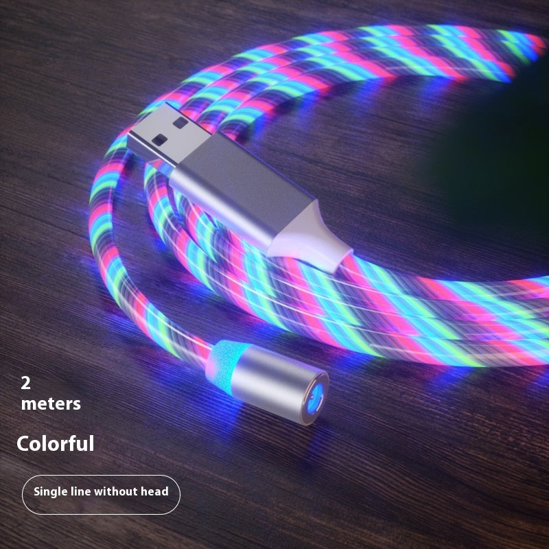Magnetic Charging Cable- Lighting Micro USB Cable LED Magnet Charger Type-C Cable