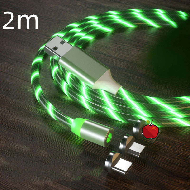 Magnetic Charging Cable- Lighting Micro USB Cable LED Magnet Charger Type-C Cable