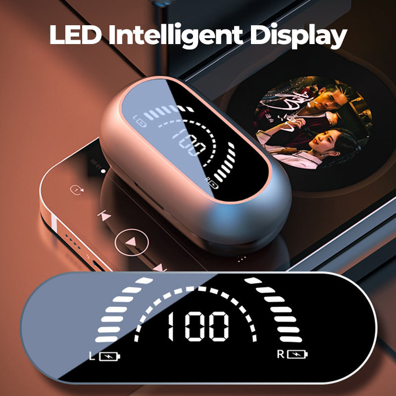 Ear Clip Bone Conduction Headphone Bluetooth-compatible 5.2 HIFI Wireless Earphone Touch Handsfree Sports Noise Canceling Headset With Mic