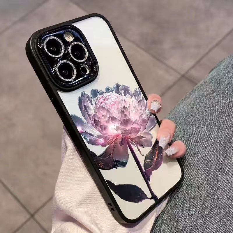 Epiphyllum Suitable Phone Case With Glitter Lens Protector