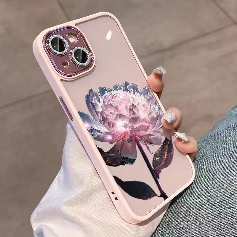 Epiphyllum Suitable Phone Case With Glitter Lens Protector
