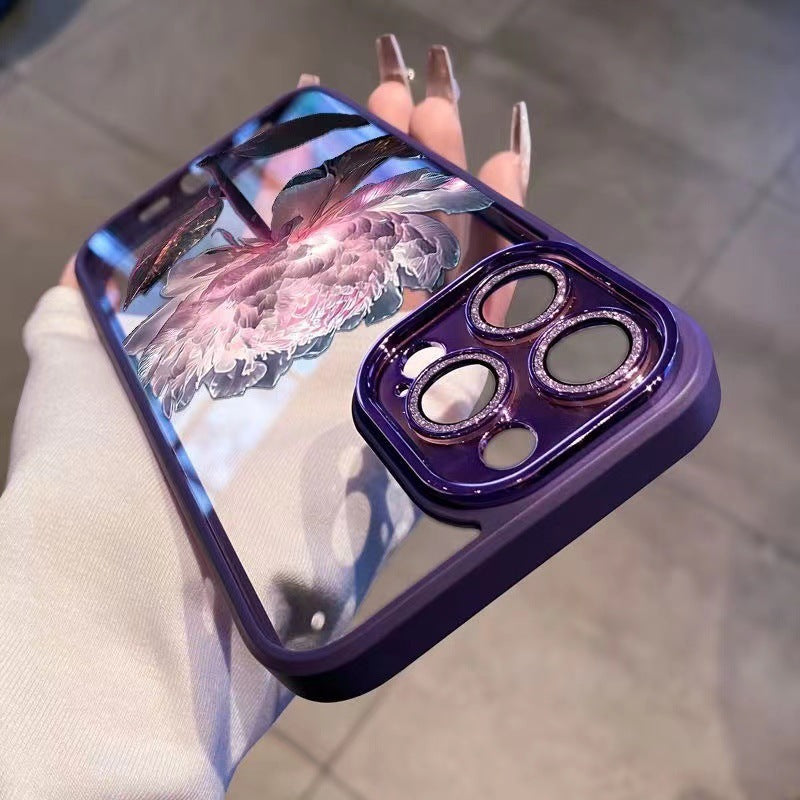 Epiphyllum Suitable Phone Case With Glitter Lens Protector