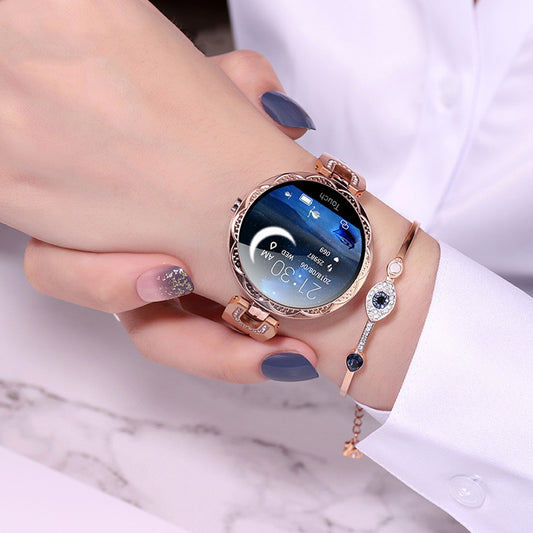 Women's Sport Smart Watch Waterproof Wearable Device with Heart Rate Monitor.