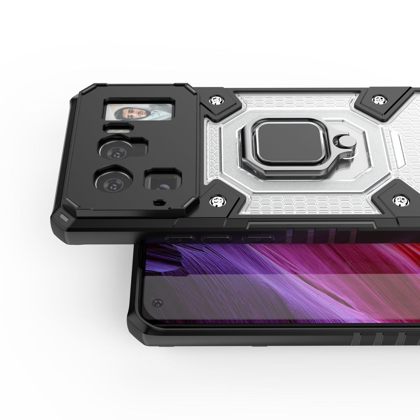 Car Ring Mobile Phone Space Capsule Protective Shell