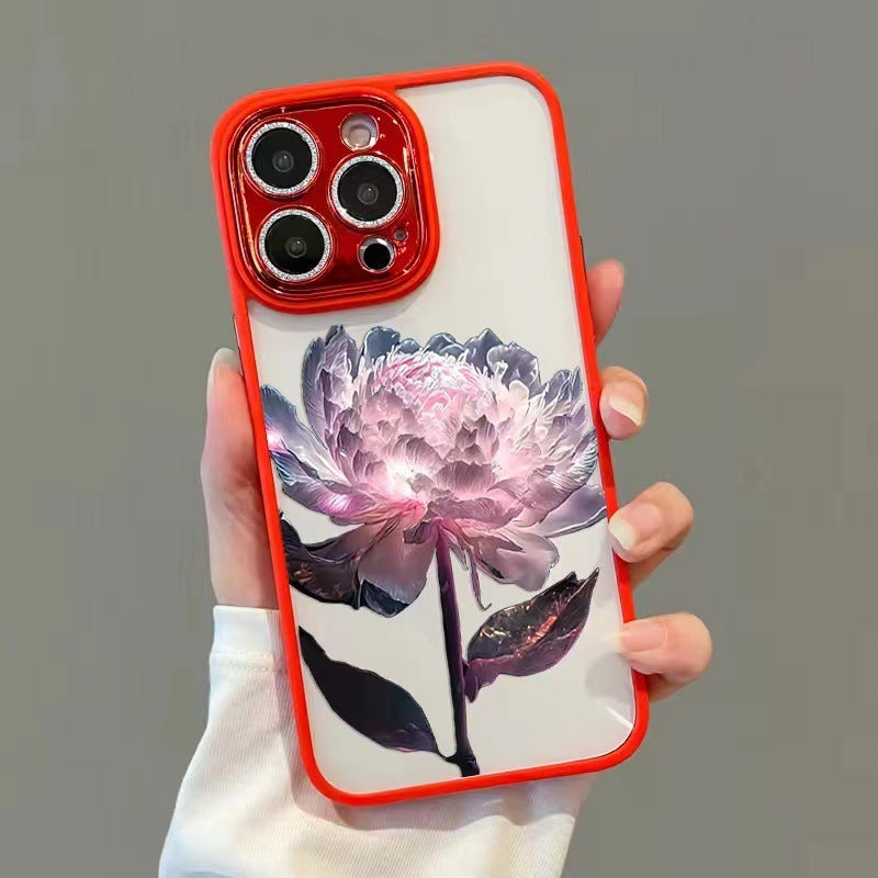 Epiphyllum Suitable Phone Case With Glitter Lens Protector
