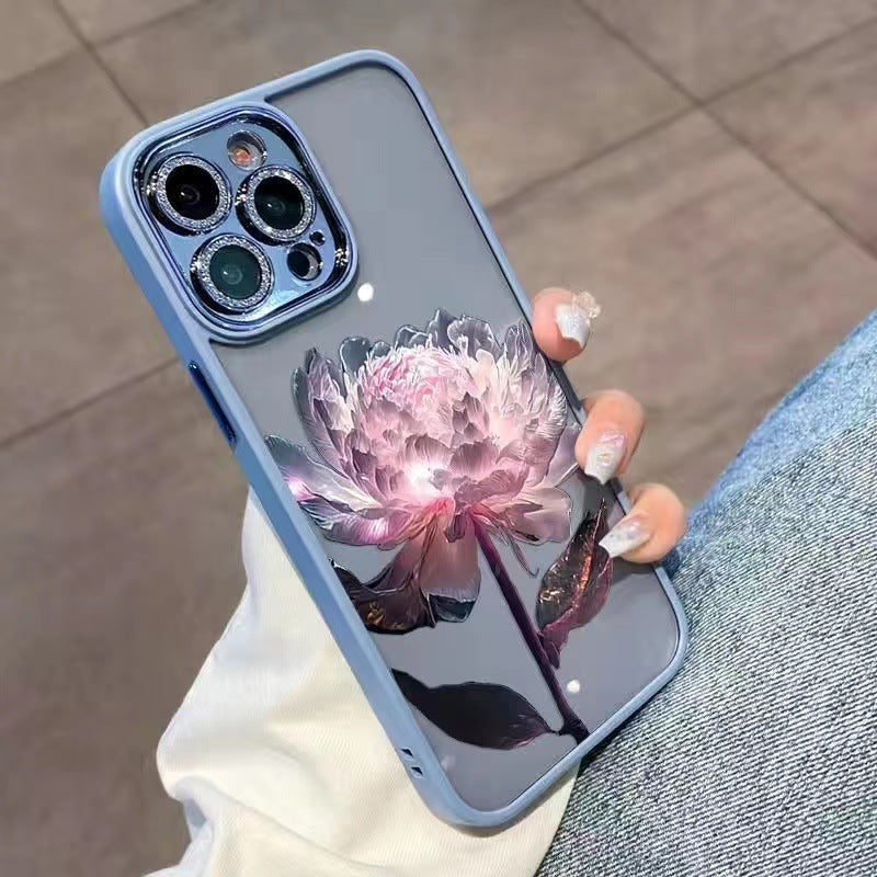 Epiphyllum Suitable Phone Case With Glitter Lens Protector