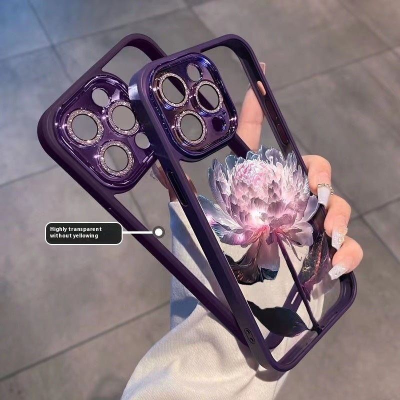 Epiphyllum Suitable Phone Case With Glitter Lens Protector